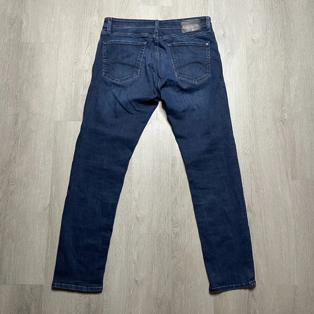 Mavi Jake Jeans Mens 34x31 Blue Slim Leg Cotton Blend Stretch Preppy Mid Rise